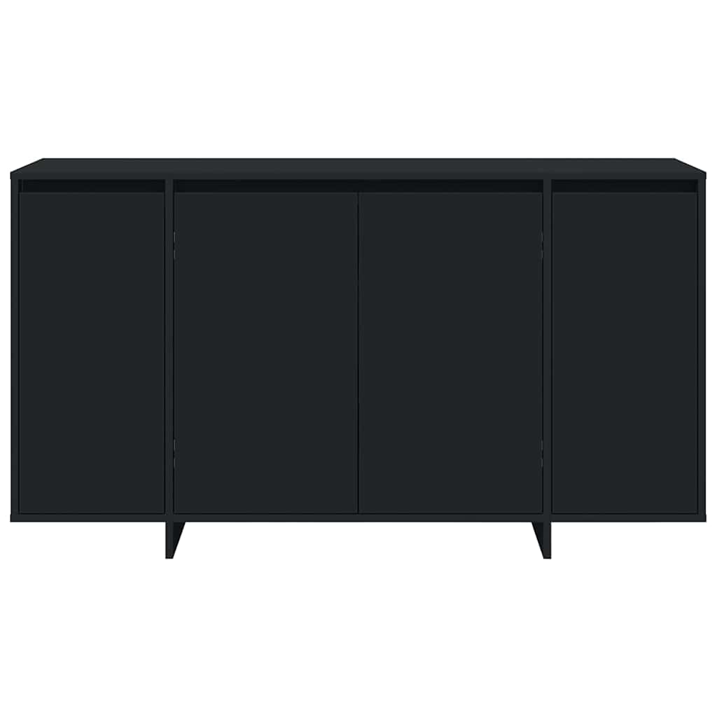 Sideboard Sort 135 x 41 x 69 cm Konstrueret træ