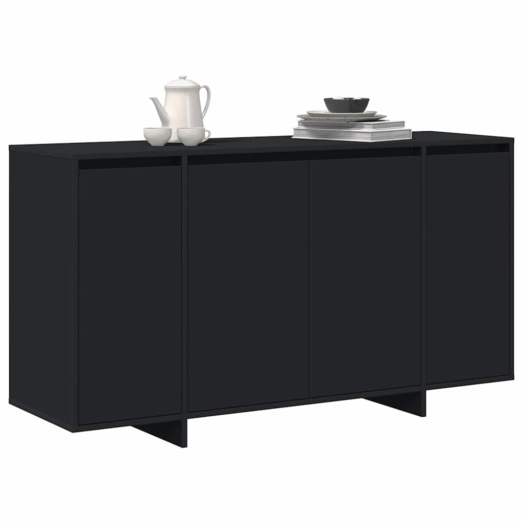 Sideboard Sort 135 x 41 x 69 cm Konstrueret træ