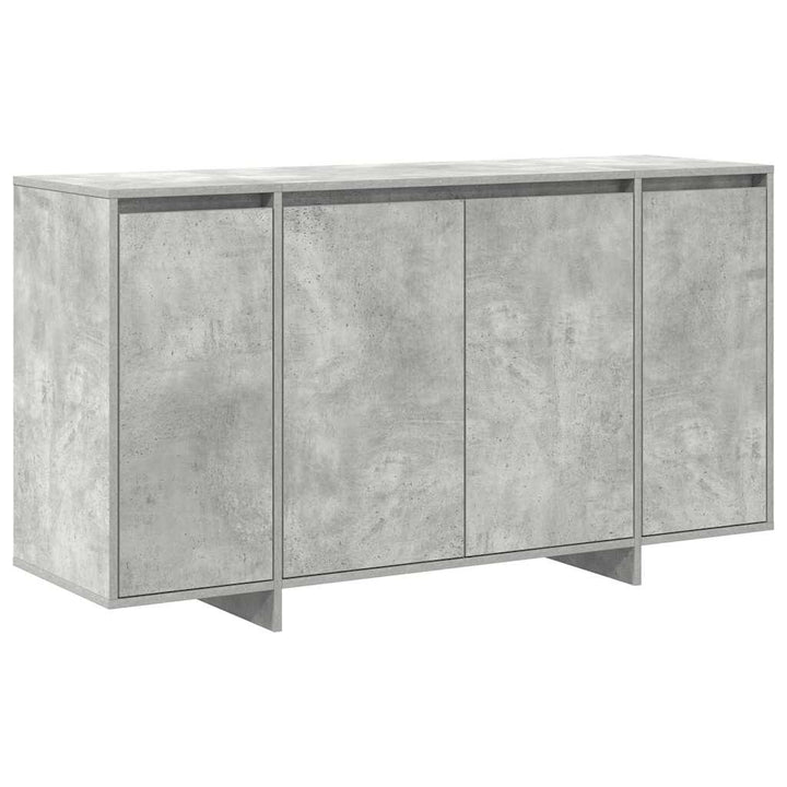 Sideboard Betongrå 135 x 41 x 69 cm Konstrueret træ