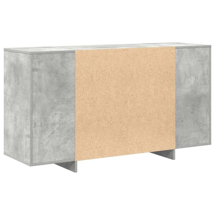 Sideboard Betongrå 135 x 41 x 69 cm Konstrueret træ