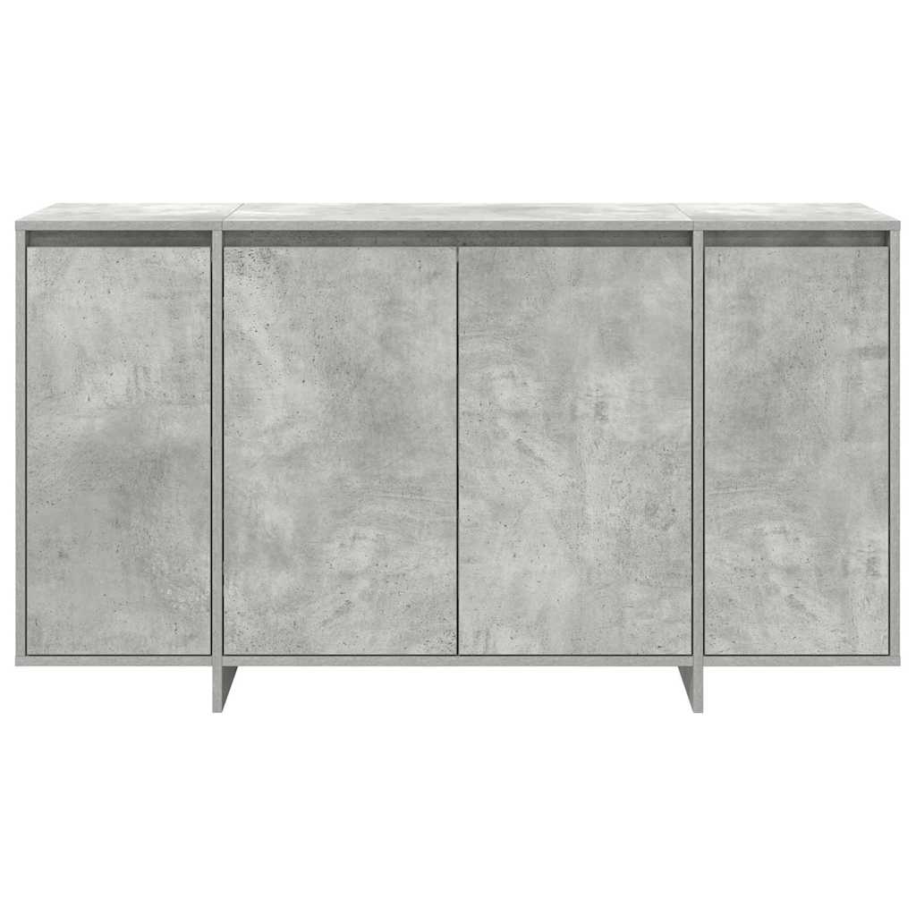 Sideboard Betongrå 135 x 41 x 69 cm Konstrueret træ