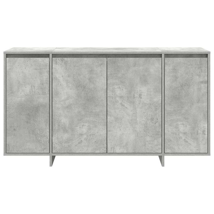Sideboard Betongrå 135 x 41 x 69 cm Konstrueret træ