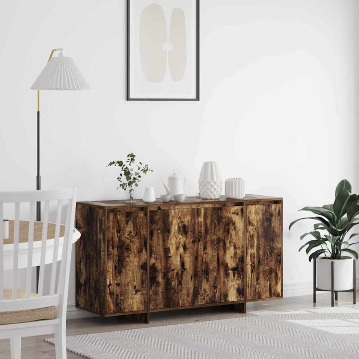 Sideboard Røget eg 135 x 41 x 69 cm Konstrueret træ