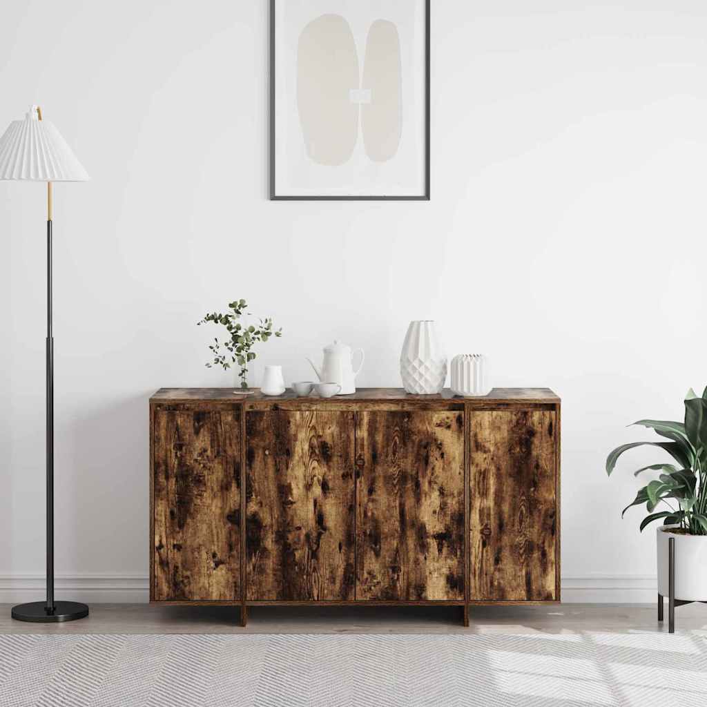 Sideboard Røget eg 135 x 41 x 69 cm Konstrueret træ