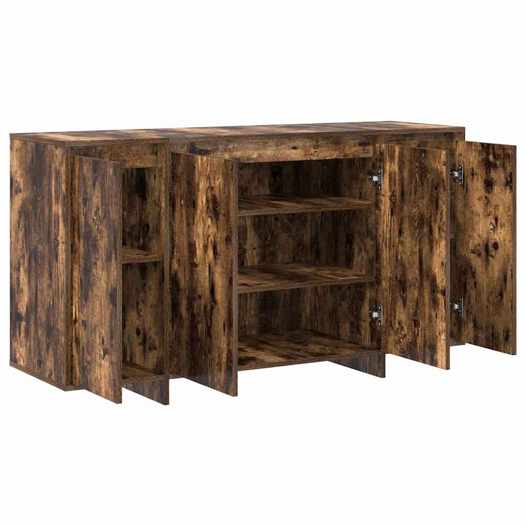 Sideboard Røget eg 135 x 41 x 69 cm Konstrueret træ