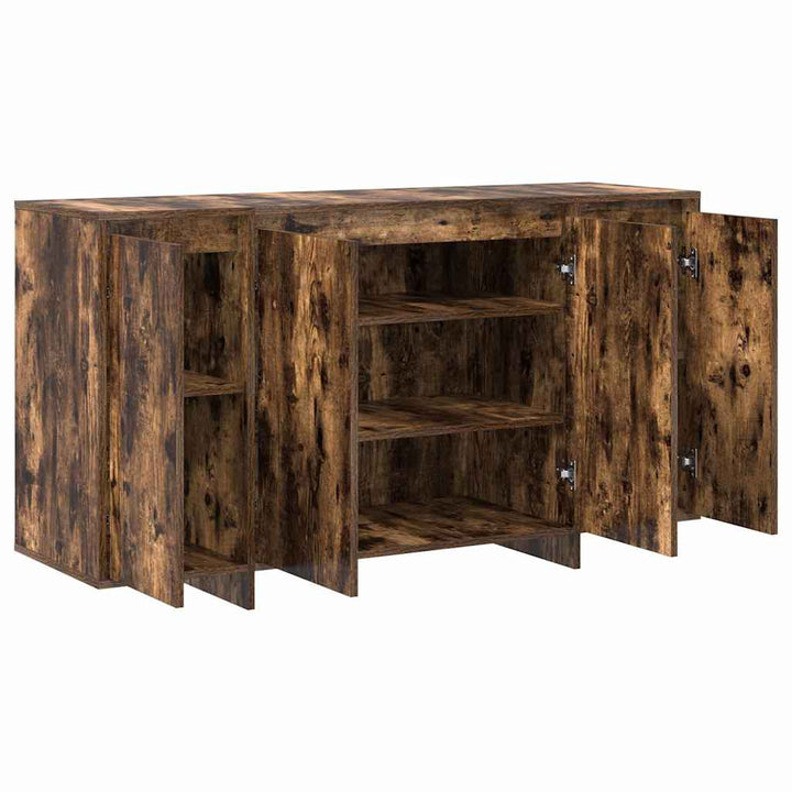 Sideboard Røget eg 135 x 41 x 69 cm Konstrueret træ