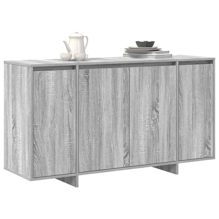 Sideboard Grå sonoma-eg 135 x 41 x 69 cm Konstrueret træ