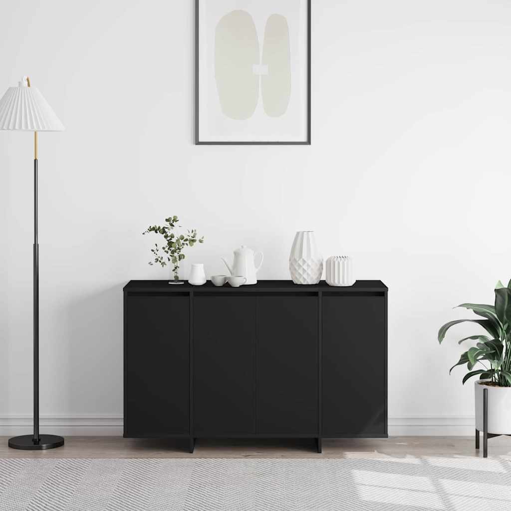 Sideboard Sort 120 x 41 x 75 cm Konstrueret træ