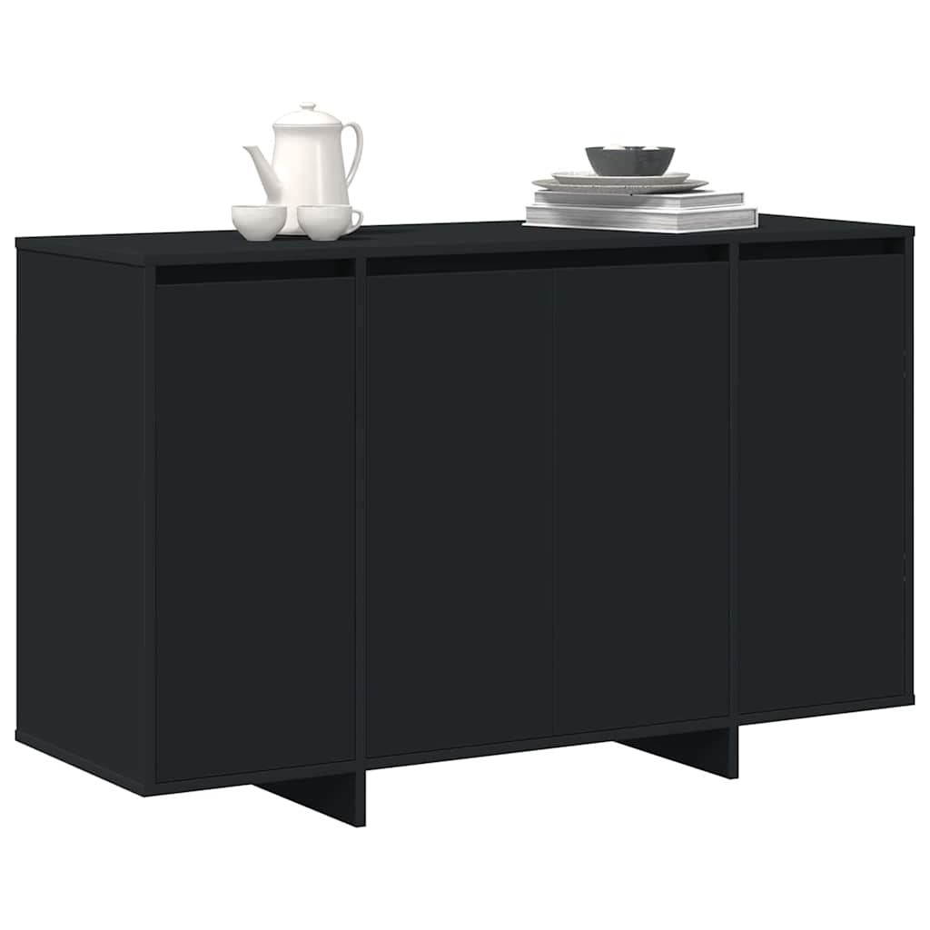 Sideboard Sort 120 x 41 x 75 cm Konstrueret træ