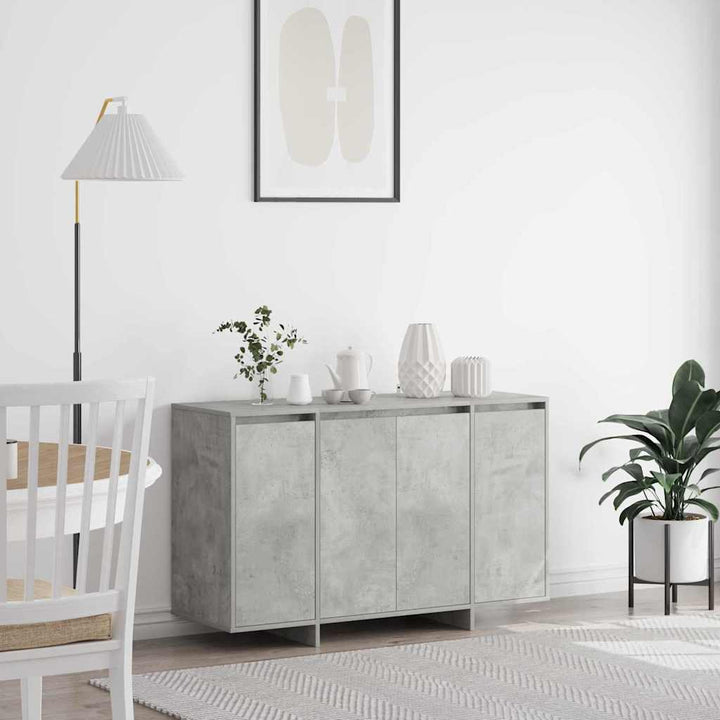 Sideboard Betongrå 120 x 41 x 75 cm Konstrueret træ