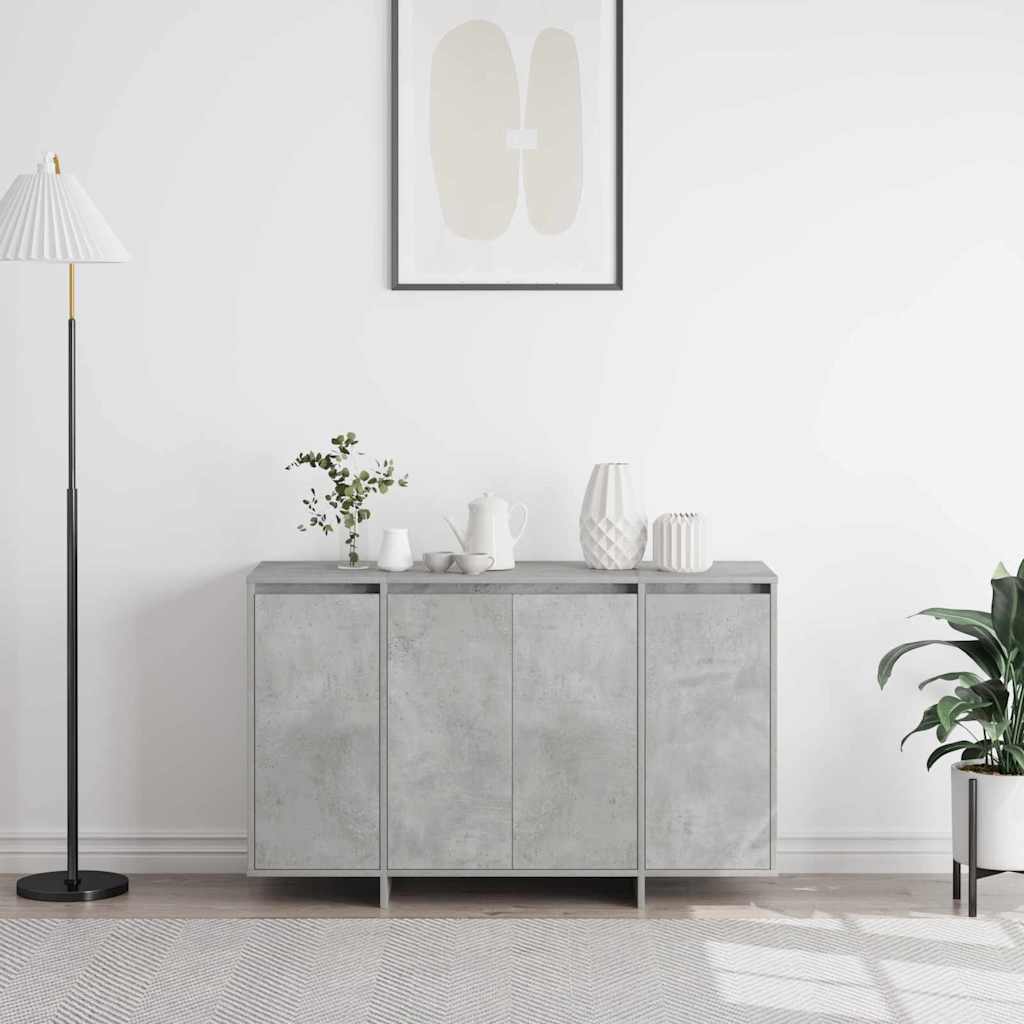 Sideboard Betongrå 120 x 41 x 75 cm Konstrueret træ