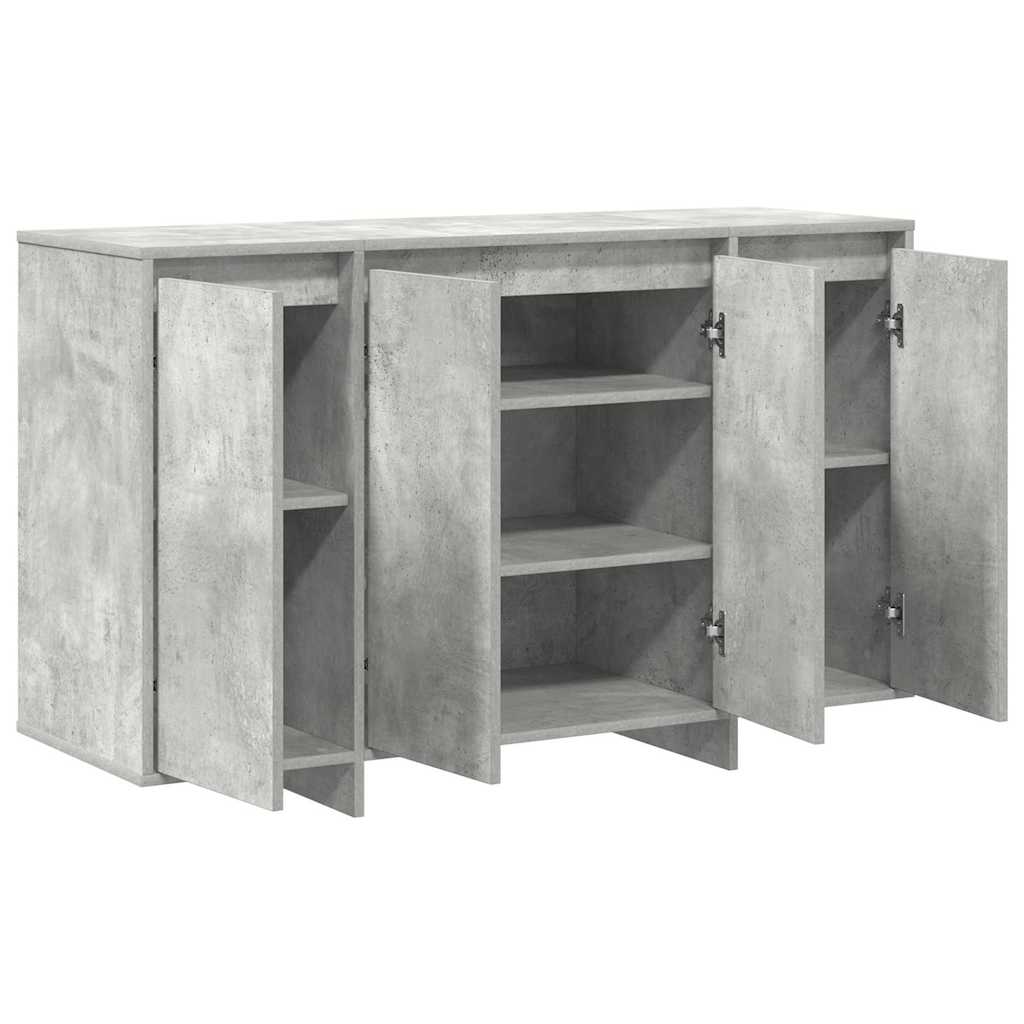 Sideboard Betongrå 120 x 41 x 75 cm Konstrueret træ