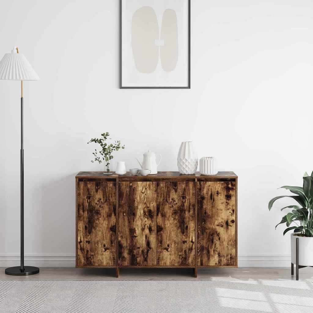 Sideboard Røget eg 120 x 41 x 75 cm Konstrueret træ