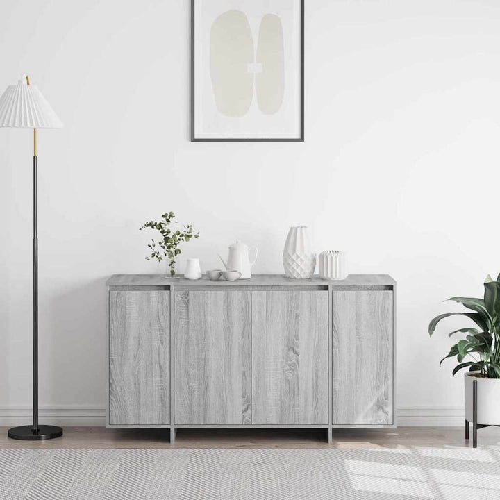 Sideboard Grå sonoma-eg 120 x 41 x 75 cm Konstrueret træ