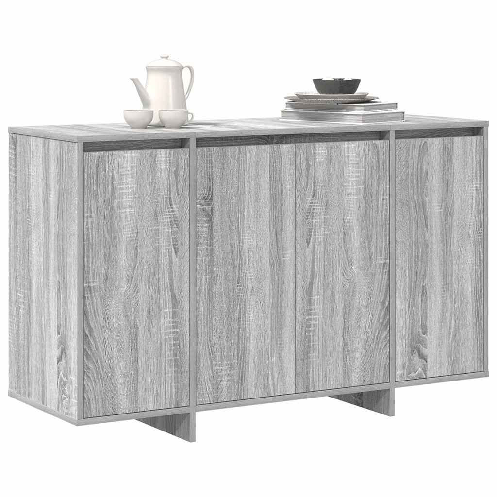 Sideboard Grå sonoma-eg 120 x 41 x 75 cm Konstrueret træ