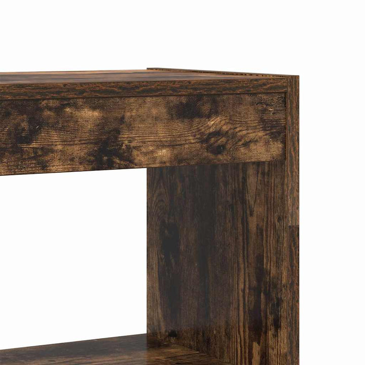 Bogreol med hylde Røget eg 80 x 30 x 198 cm Konstrueret træ