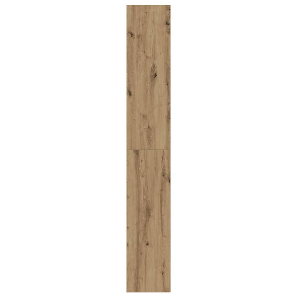 Bogreol med hylde artisan eg 80 x 30 x 198 cm Konstrueret træ