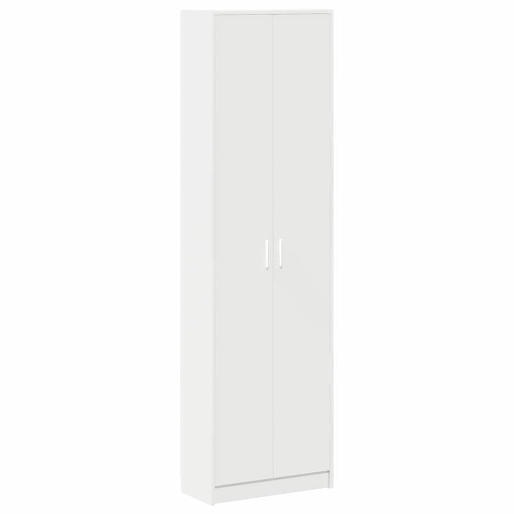 Garderobeskab med hylde Hvid 55 x 25 x 189 cm Konstrueret træ