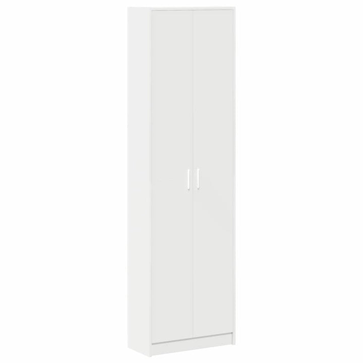 Garderobeskab med hylde Hvid 55 x 25 x 189 cm Konstrueret træ