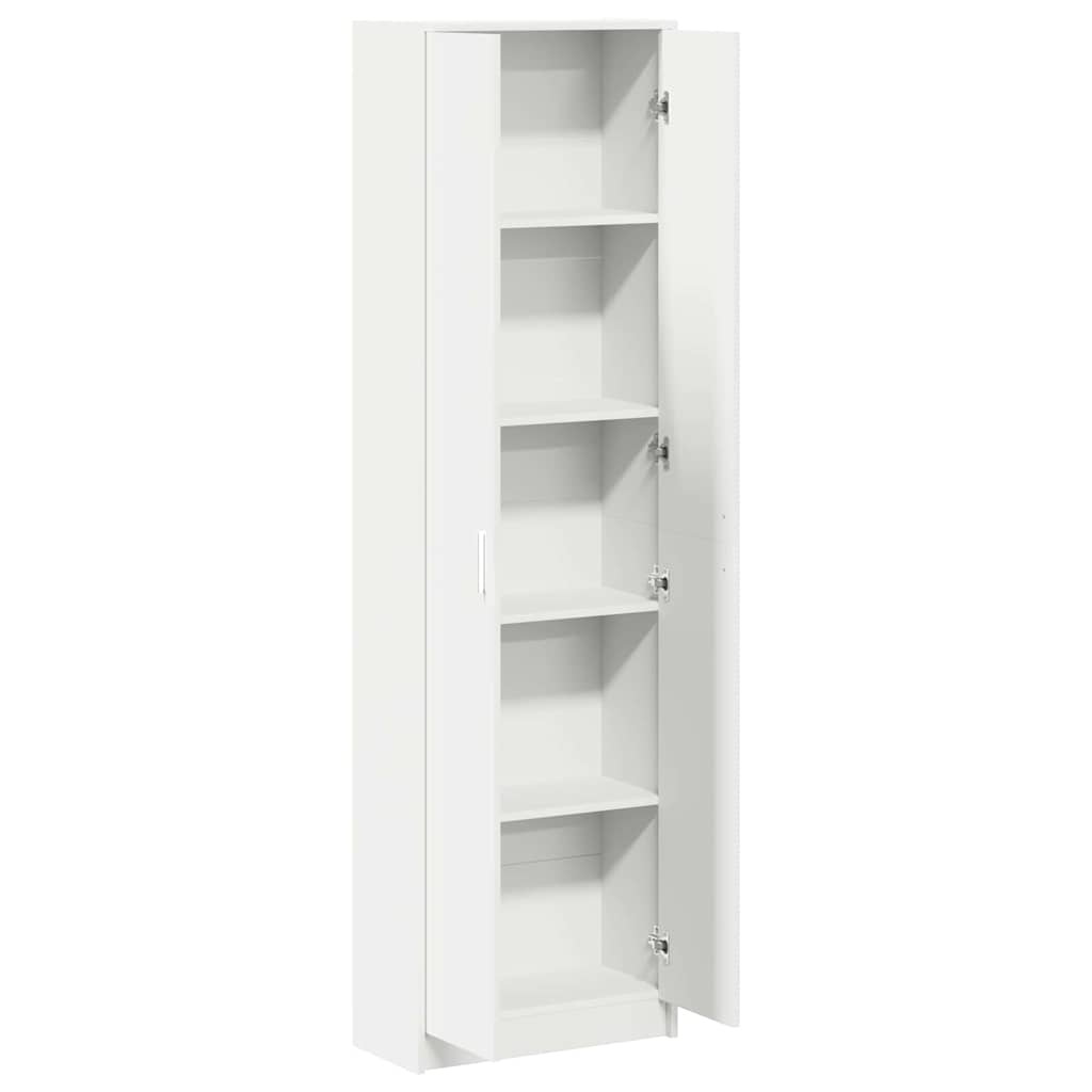Garderobeskab med hylde Hvid 55 x 25 x 189 cm Konstrueret træ