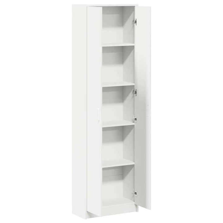 Garderobeskab med hylde Hvid 55 x 25 x 189 cm Konstrueret træ
