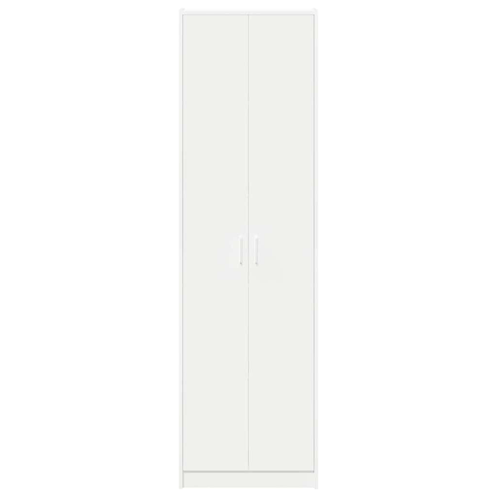 Garderobeskab med hylde Hvid 55 x 25 x 189 cm Konstrueret træ