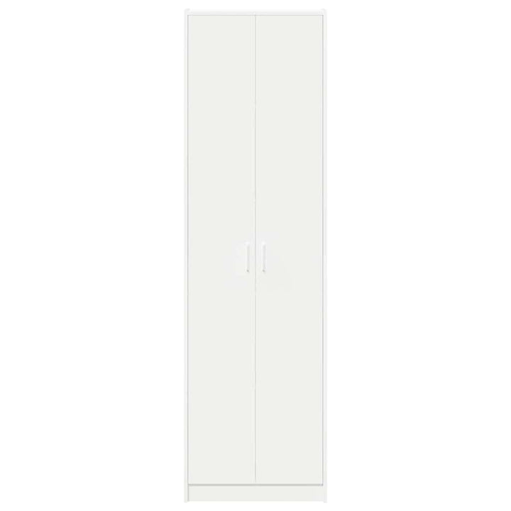 Garderobeskab med hylde Hvid 55 x 25 x 189 cm Konstrueret træ
