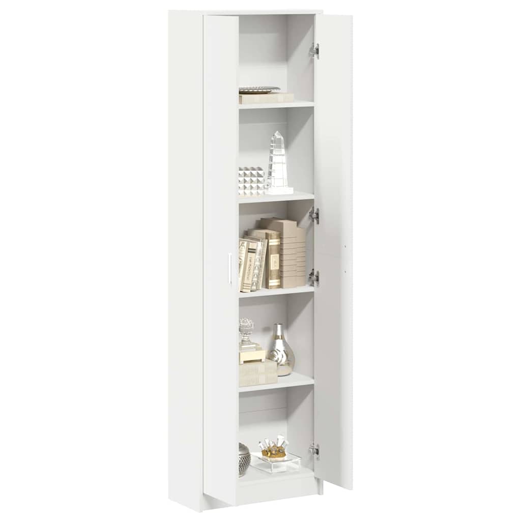 Garderobeskab med hylde Hvid 55 x 25 x 189 cm Konstrueret træ