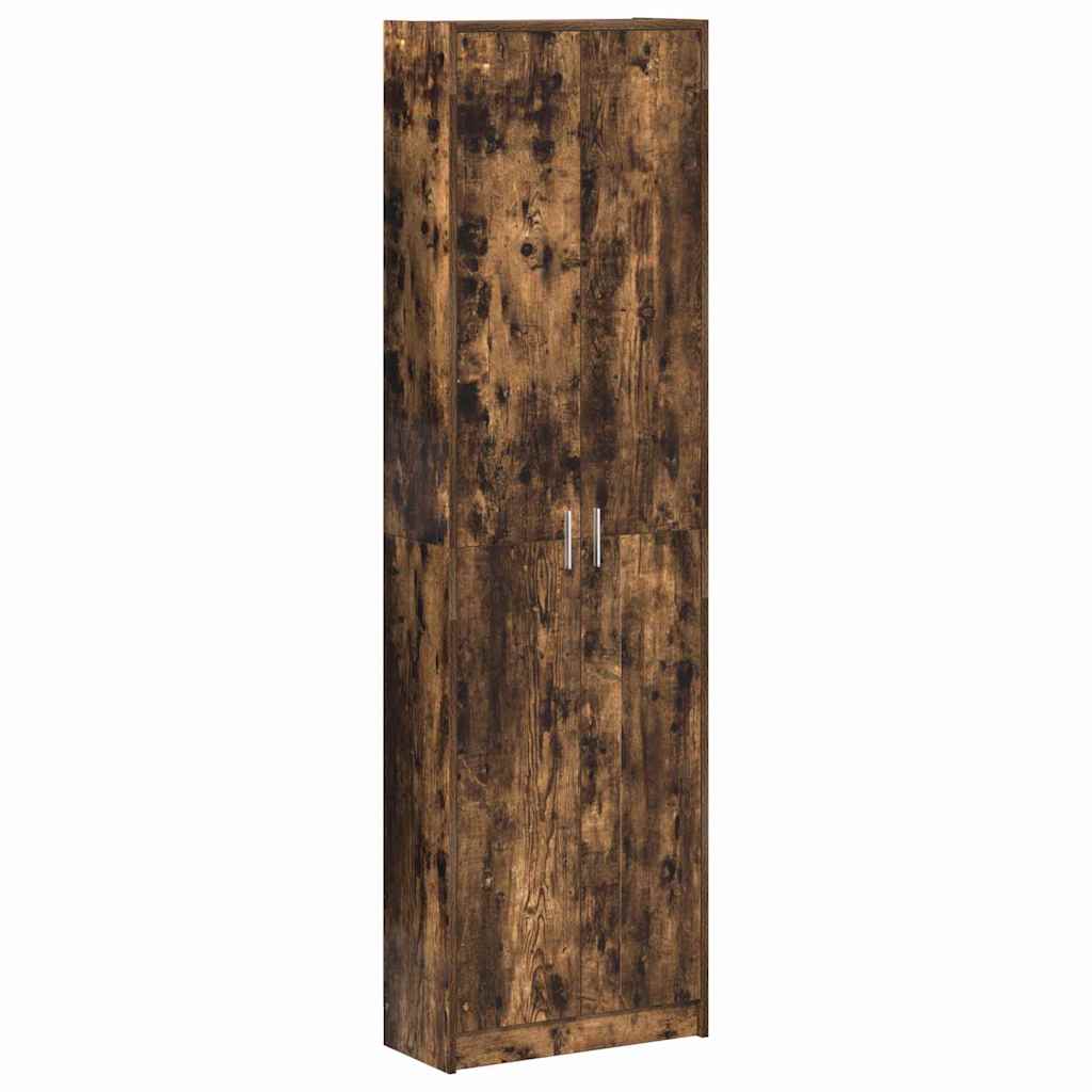 Garderobeskab med dør Røget eg 55 x 25 x 189 cm Konstrueret træ
