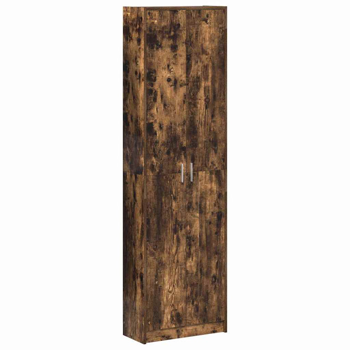 Garderobeskab med dør Røget eg 55 x 25 x 189 cm Konstrueret træ