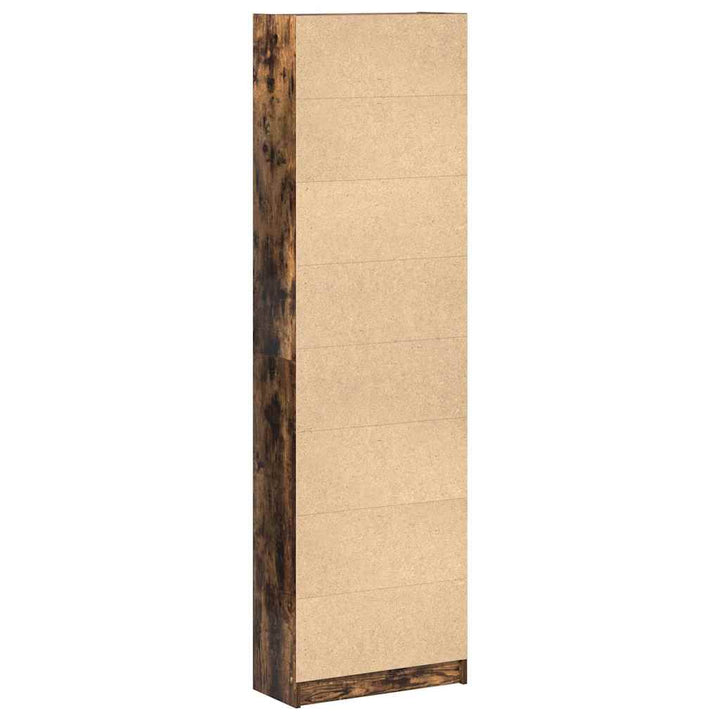 Garderobeskab med dør Røget eg 55 x 25 x 189 cm Konstrueret træ