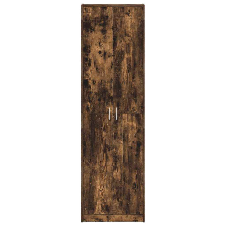 Garderobeskab med dør Røget eg 55 x 25 x 189 cm Konstrueret træ