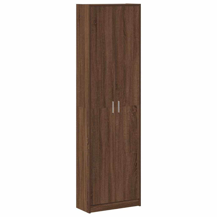 Garderobeskab med dør Brun eg 55 x 25 x 189 cm Konstrueret træ