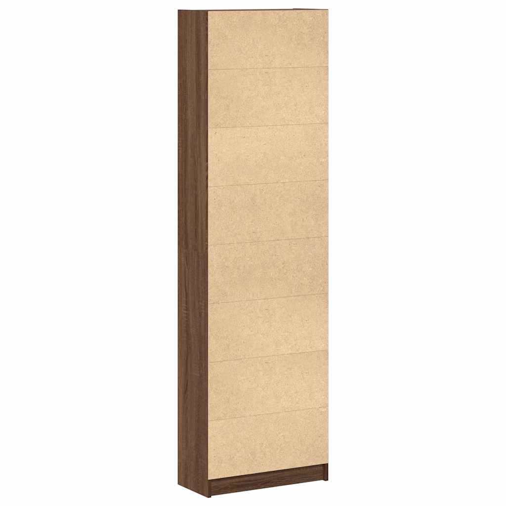 Garderobeskab med dør Brun eg 55 x 25 x 189 cm Konstrueret træ