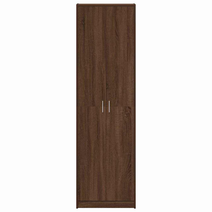 Garderobeskab med dør Brun eg 55 x 25 x 189 cm Konstrueret træ