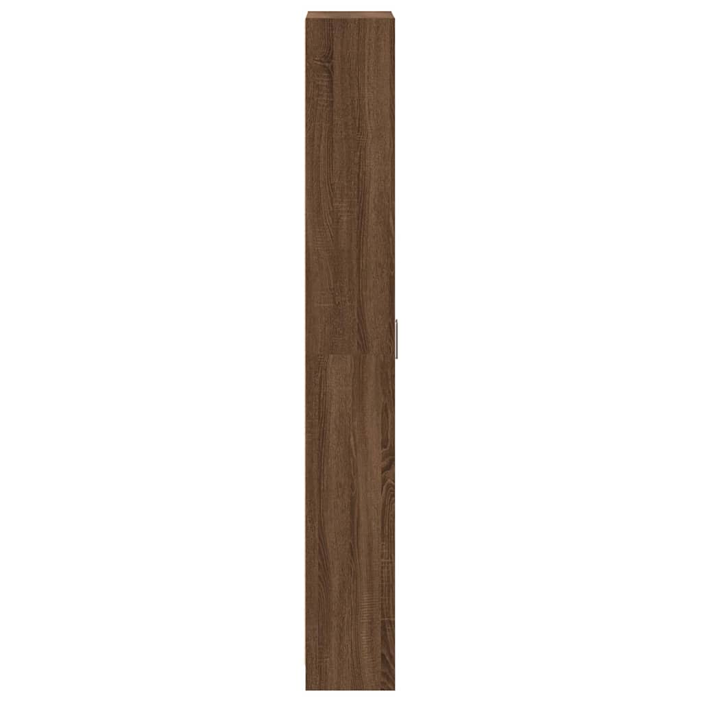 Garderobeskab med dør Brun eg 55 x 25 x 189 cm Konstrueret træ