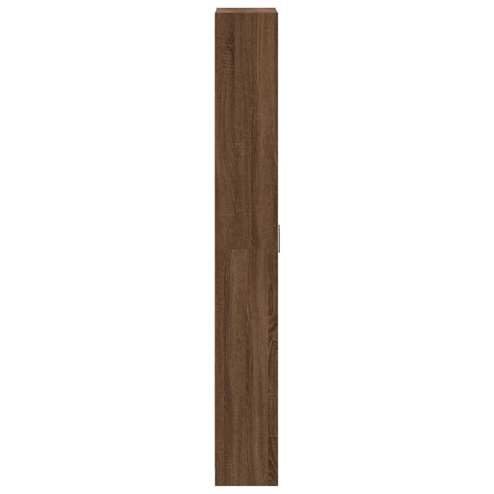 Garderobeskab med dør Brun eg 55 x 25 x 189 cm Konstrueret træ