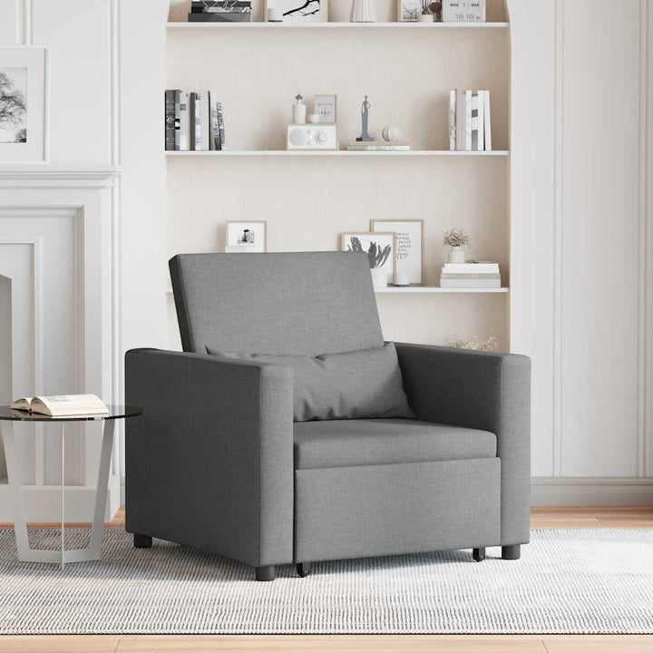 Enkelt Sofa Seng med hjul Mørkegrå 90 x 165 x 87 cm Stof