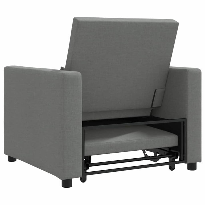 Enkelt Sofa Seng med hjul Mørkegrå 90 x 165 x 87 cm Stof