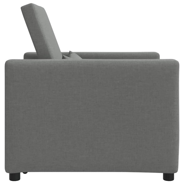 Enkelt Sofa Seng med hjul Mørkegrå 90 x 165 x 87 cm Stof