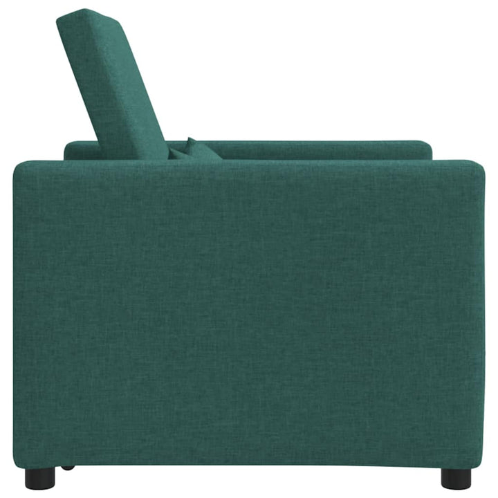 Enkelt Sofa Seng med hjul Mørkegrøn 90 x 165 x 87 cm Stof