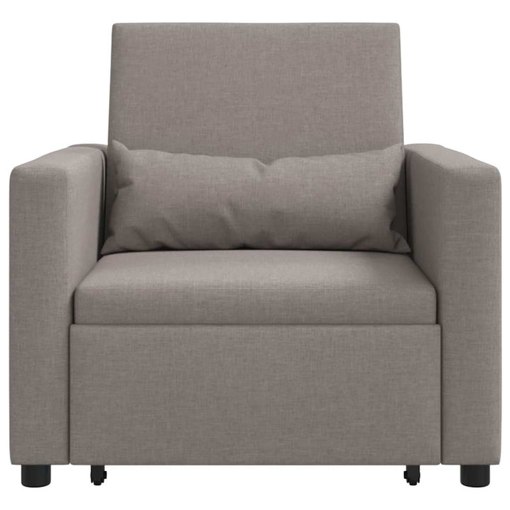 Enkelt Sofa Seng med hjul Gråbrun 90 x 165 x 87 cm Stof
