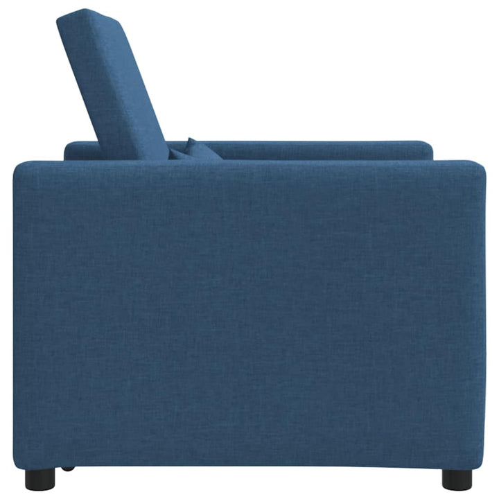 Enkelt Sofa Seng med hjul Blå 90 x 165 x 87 cm Stof