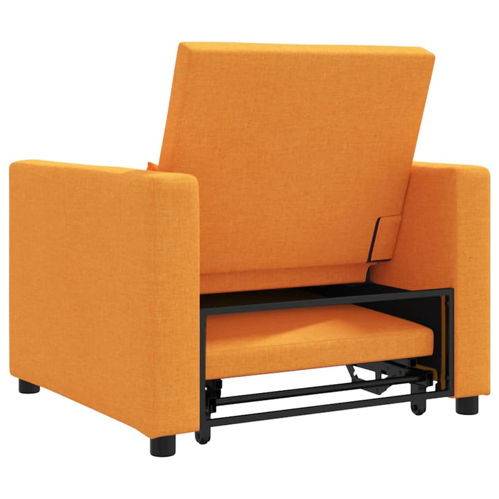 Enkelt Sofa Seng med hjul Mørkegul 90 x 165 x 87 cm Stof