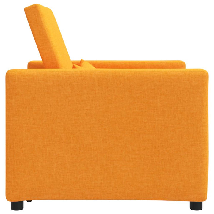 Enkelt Sofa Seng med hjul Mørkegul 90 x 165 x 87 cm Stof