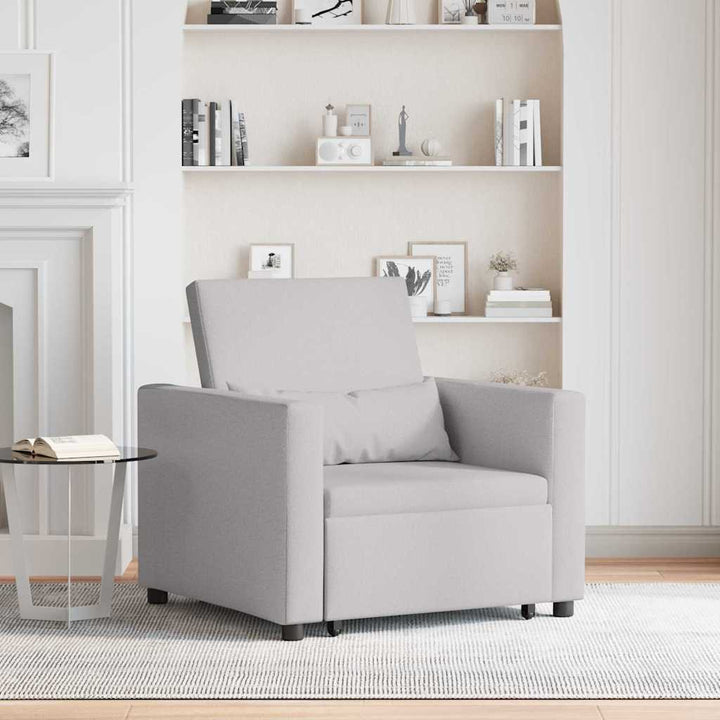 Enkelt Sofa Seng med hjul Sky grey 90 x 165 x 87 cm Stof