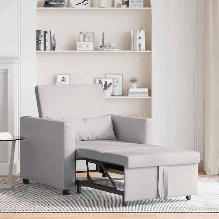 Enkelt Sofa Seng med hjul Sky grey 90 x 165 x 87 cm Stof