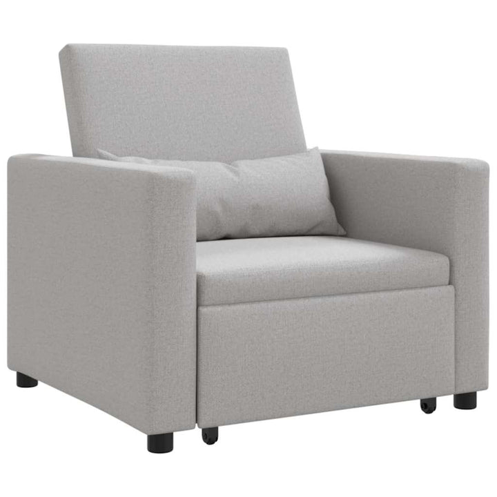 Enkelt Sofa Seng med hjul Sky grey 90 x 165 x 87 cm Stof
