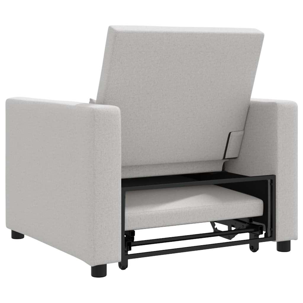 Enkelt Sofa Seng med hjul Sky grey 90 x 165 x 87 cm Stof