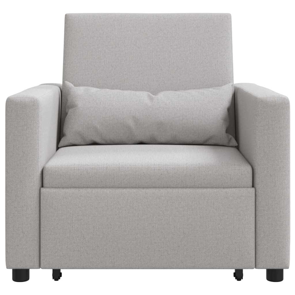 Enkelt Sofa Seng med hjul Sky grey 90 x 165 x 87 cm Stof